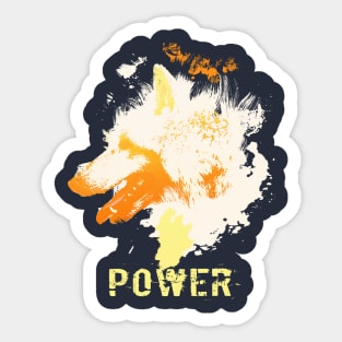 Wolf Power Sticker